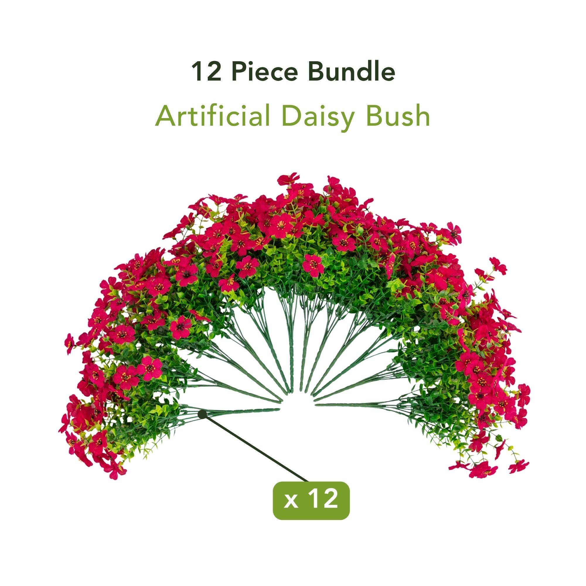 13" UV Resistant Artificial Daisy Bushes